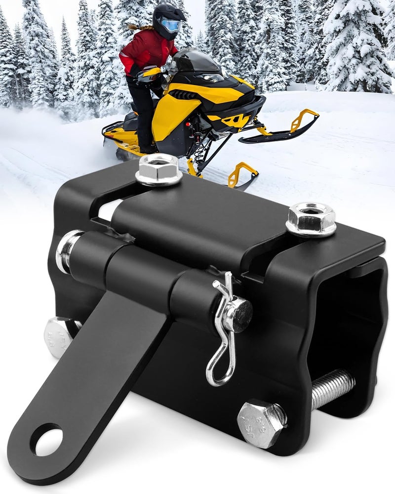JUQAFY Upgraded Snowmobile Bumper Hitch Bumper Tow Hitch Fits for Ski Doo/Polaris/REV/Arctic Cat/Yamaha, Tongue Type Snowmobile Accessories - Image 1